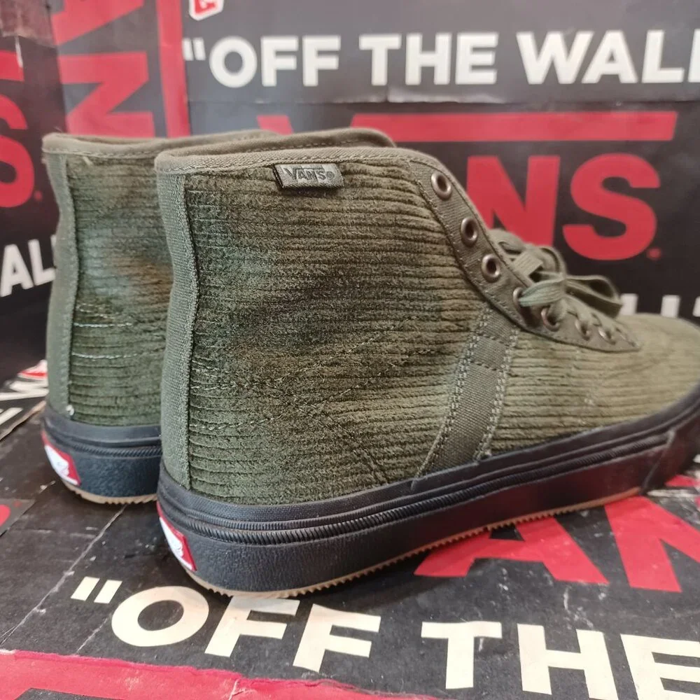 Vans Olive Green High-Top Sneakers